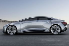 Audi Aicon ohromuje již svými obrovskými rozměry, vnější délka je 5444 milimetrů.