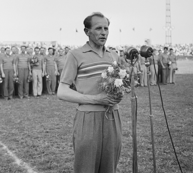 Česká atletická hvězda Emil Zátopek.