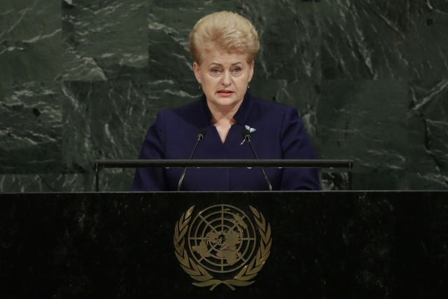 Litevská prezidentka Dalia Grybauskaitéová.