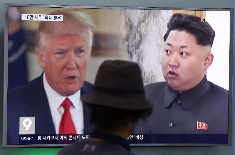Donald Trump a Kim Čong-un.