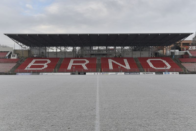 Brněnský fotbalový stadion. Brněnský fotbalový stadion.