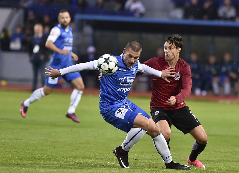 Sparta v zápase proti Znojmu v MOL Cupu. Sparta v zápase proti Znojmu v MOL Cupu.