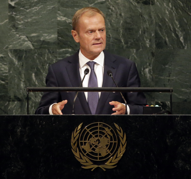 Předseda Evropské rady Donald Tusk. 