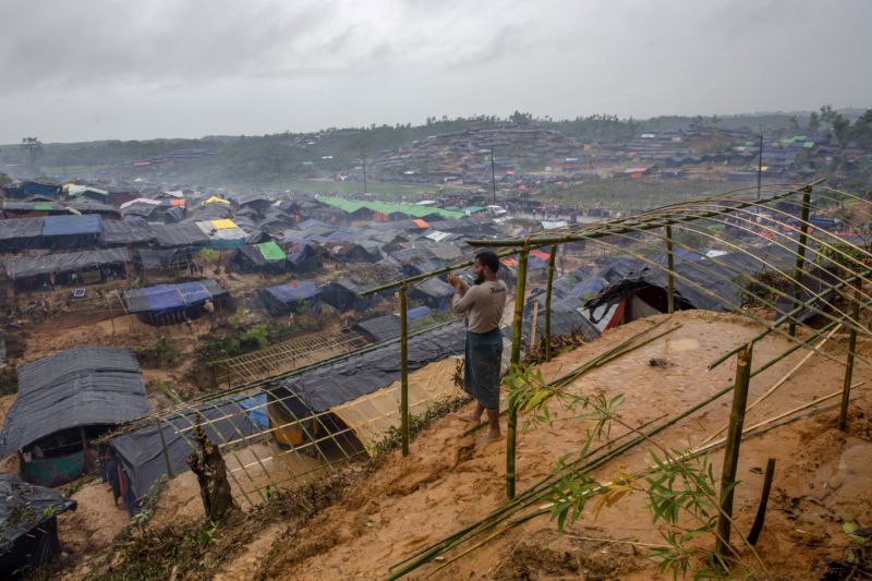 Uprchlický tábor v Bangladéši. 