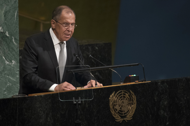 Ruský ministr zahraničí Sergej Lavrov. 