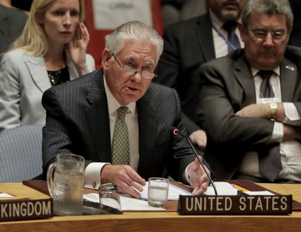 Americký ministr zahraničí Rex Tillerson. Americký ministr zahraničí Rex Tillerson.