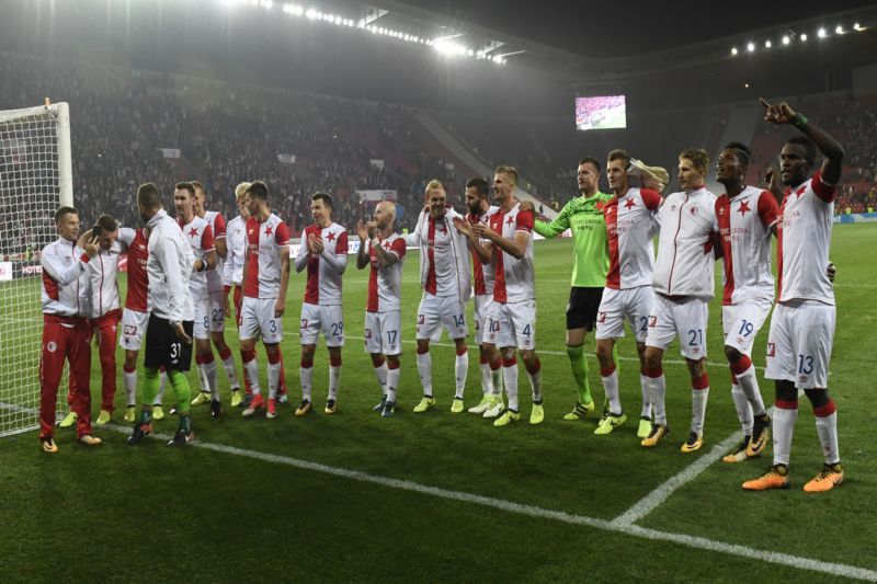 Fotbalisté Slavie.