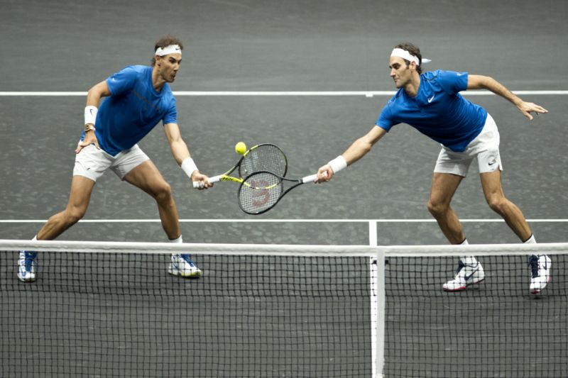 Roger Federer a Rafael Nadal.