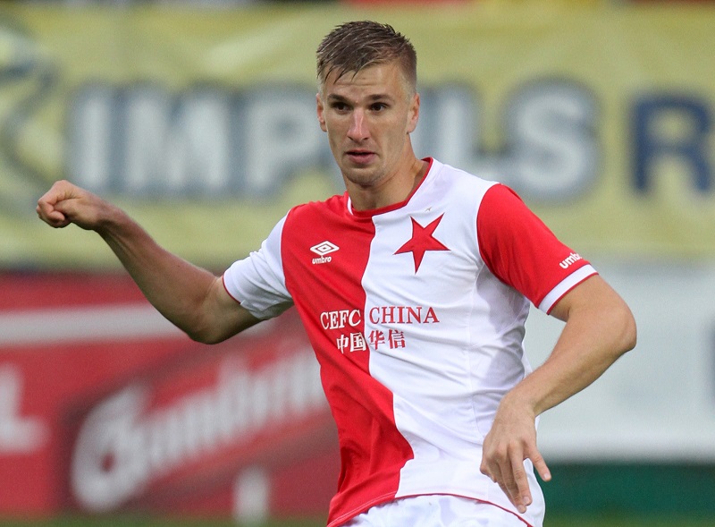 Fotbalista pražské Slavie Jakub Jugas. 