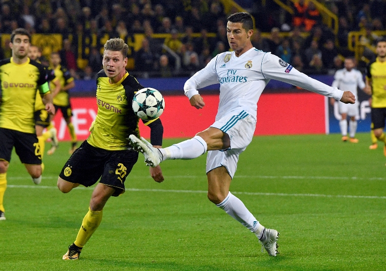 Cristiano Ronaldo vstřelil v Dortmundu dvě branky.