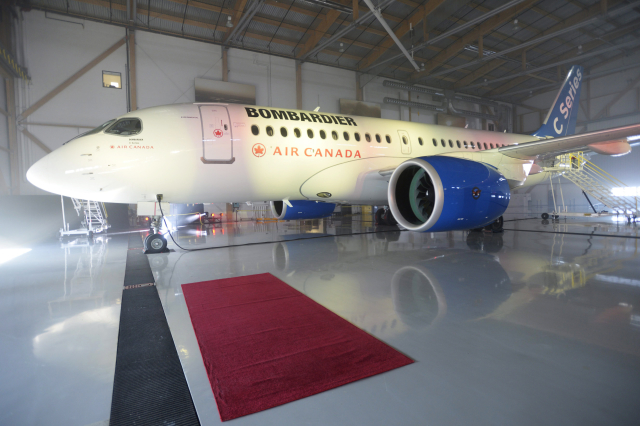 Letadlo firmy Bombardier.