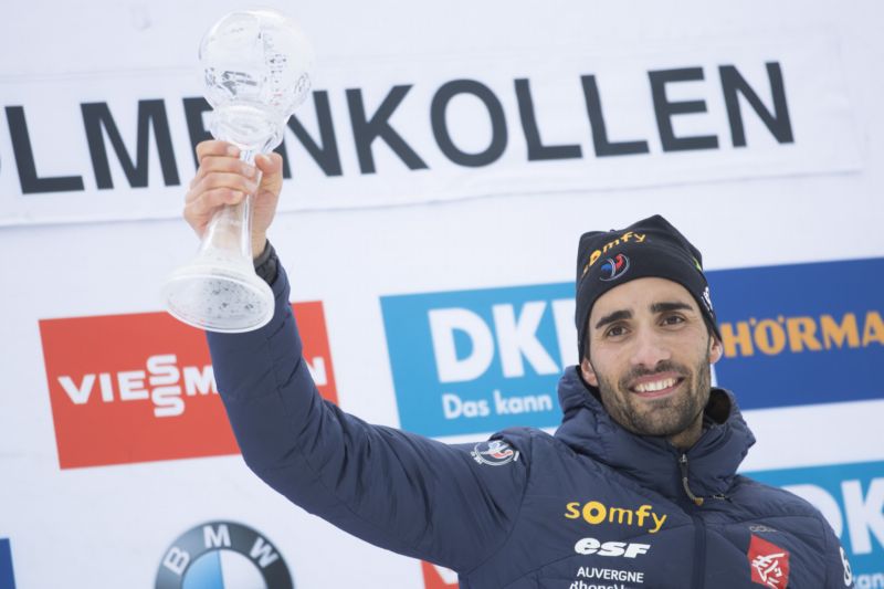 Francouzský biatlonista Martin Fourcade.