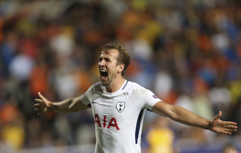 Útočník Tottenhamu Harry Kane.