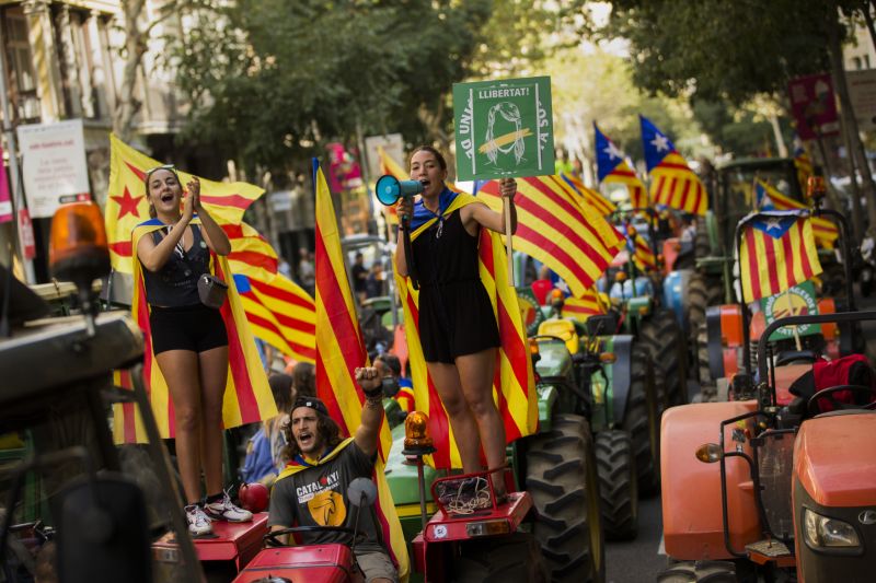 Farmářské protesty, Barcelona.