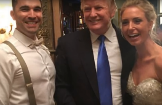 Donald Trump na jedné ze svateb. Donald Trump na jedné ze svateb.