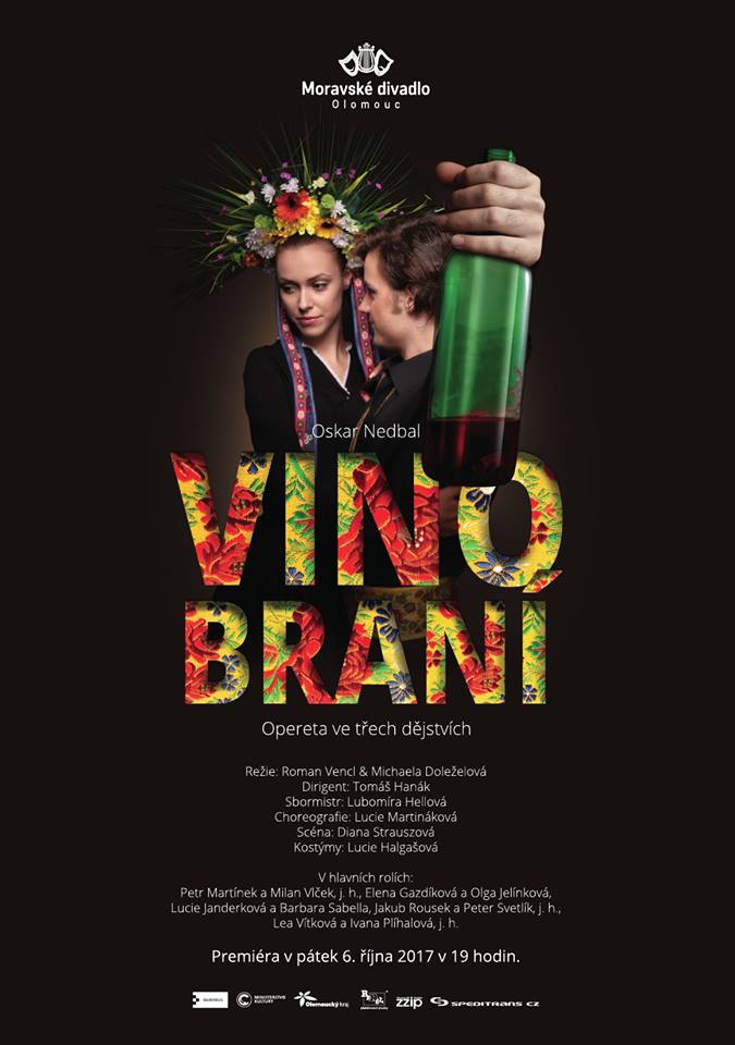 Plakát k představení Vinobraní.