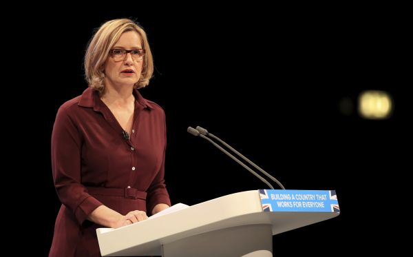 Britská ministryně vnitra Amber Ruddová.