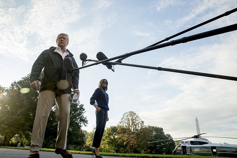 Americký prezident Donald Trump s manželkou Melanií.