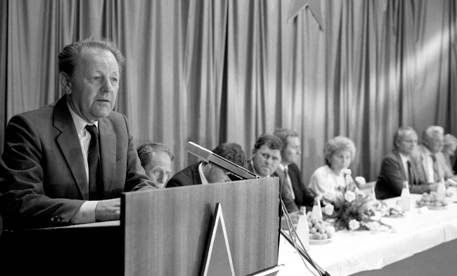Miloš Jakeš na snímku z července roku 1989.