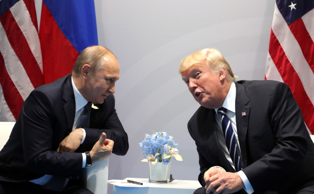 Vladimir Putin a Donald Trump.