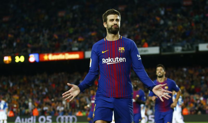 Fotbalista Barcelony Gerard Piqué.