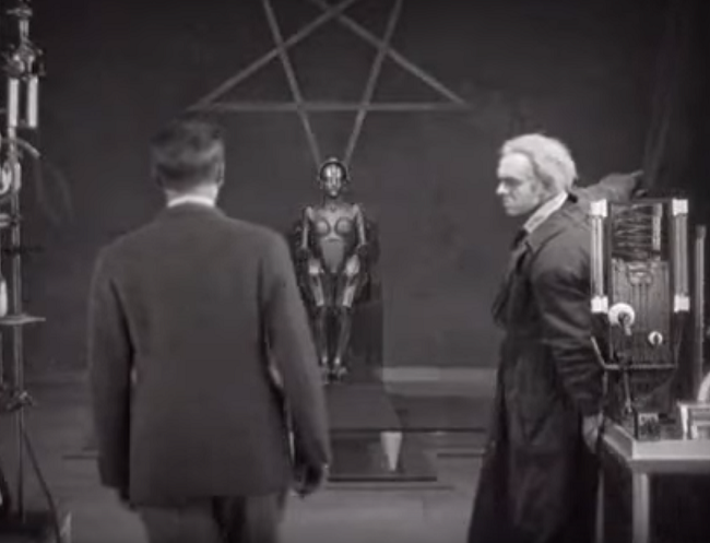 Snímek z filmu Metropolis.