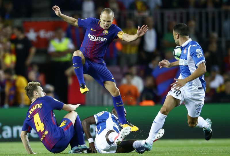 Španělský záložník Andrés Iniesta. Španělský záložník Andrés Iniesta.