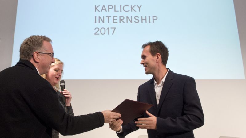 Miroslav Strnad (vlevo) a britský architekt Robert Allies.