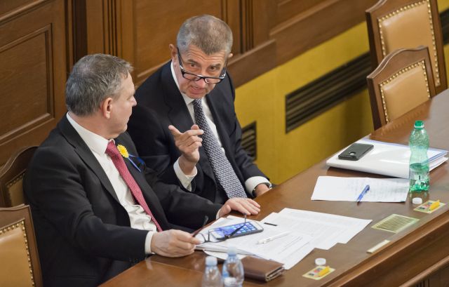 Andrej Babiš (vpravo) a Lubomír Zaorálek. Andrej Babiš (vpravo) a Lubomír Zaorálek.