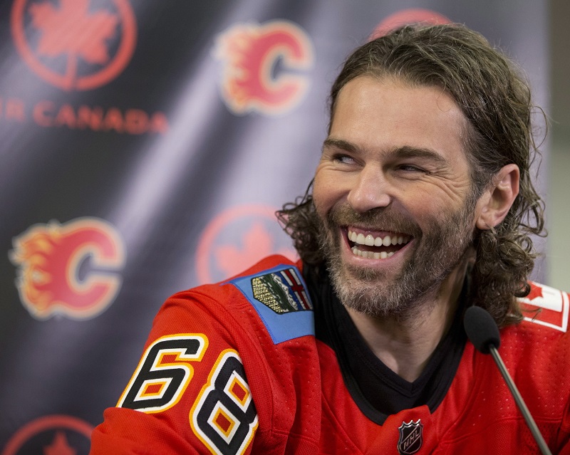 Jaromír Jágr v dresu Calgary.