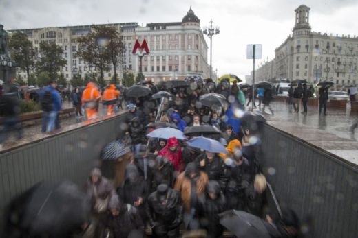 Demonstrace v Moskvě.