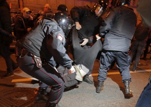 Demonstrace v Moskvě.