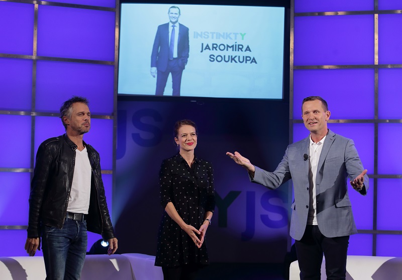 Janek Ledecký, Andrea Kerestešová a Jaromír Soukup.