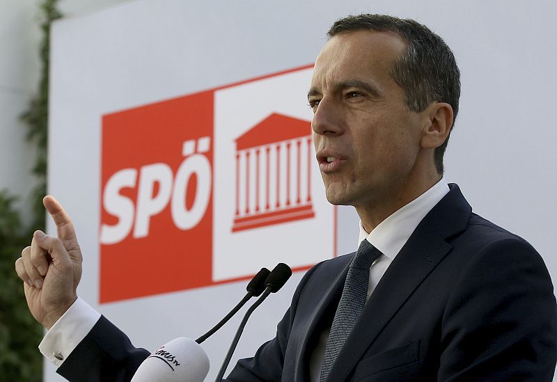 Rakouský kancléř Christian Kern.