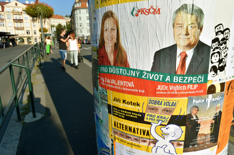Předvolební plakát KSČM.