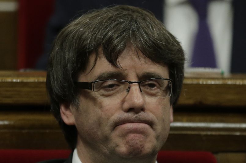 Šéf katalánské regionální vlády Carles Puigdemont.