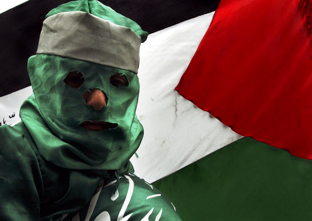 Příznivec radikálního palestinského hnutí Hamas.