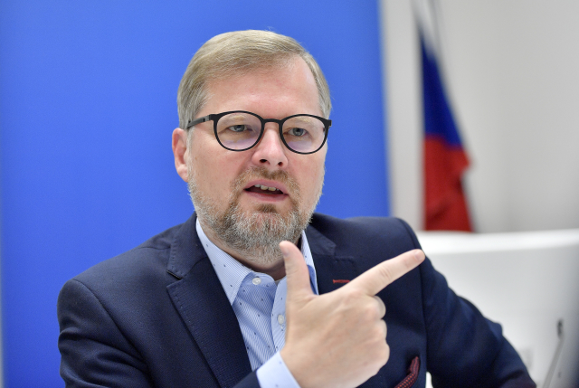 Předseda ODS Petr Fiala. 