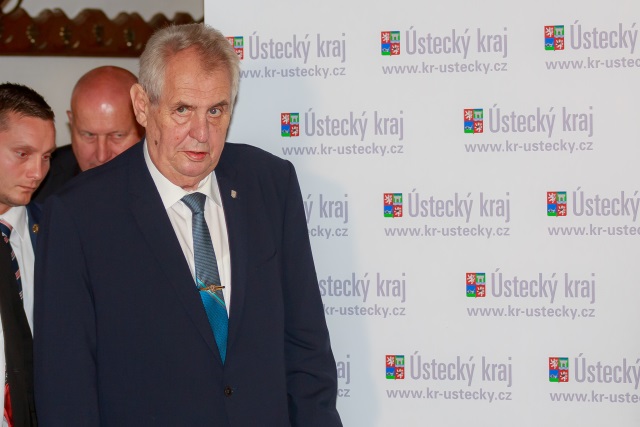 Prezident Miloš Zeman. 
