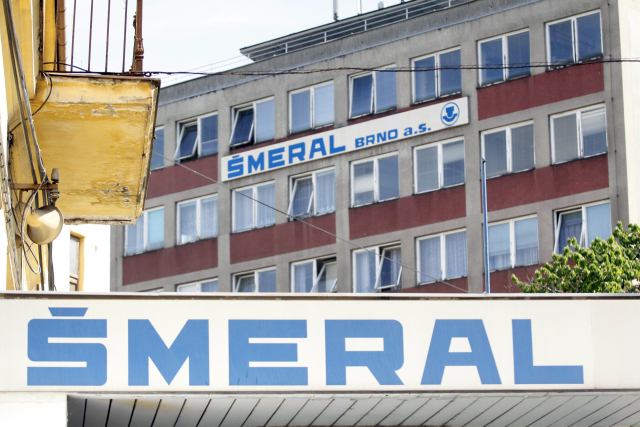 Sídlo a logo firmy Šmeral Brno.