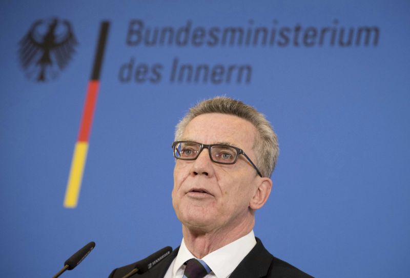 Německý ministr vnitra Thomas de Maizière.