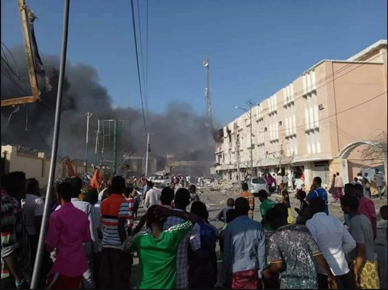 Výbuch vozidla, Mogadišu.