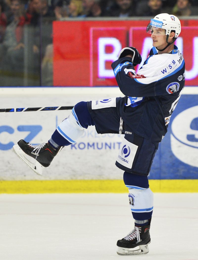 Plzeňský střelec Dominik Kubalík. Plzeňský střelec Dominik Kubalík.