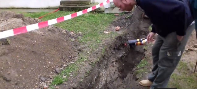 Z vykopávek u kostela sv. Martina.