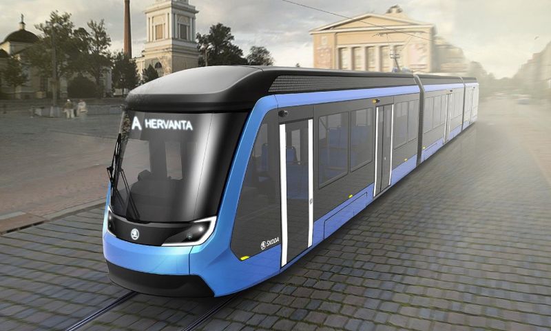 Tramvaje od finské Transtech Oy, dceřiné firmy Škoda Transportation.