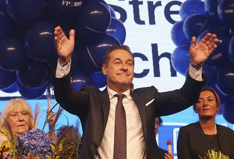 Šéf rakouské Svobodné strany Rakouska (FPÖ) Heinz-Christian Strache. 