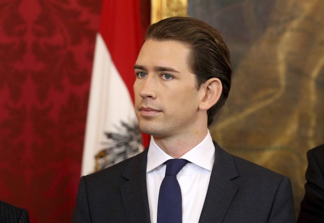 Předseda lidové strany (ÖVP) Sebastian Kurz.