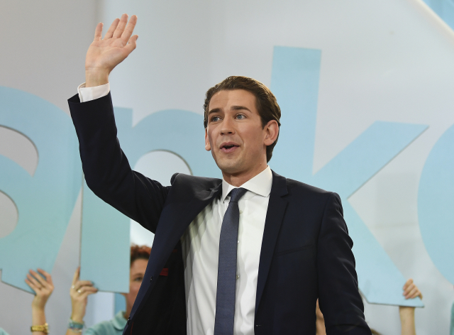 Budoucí kancléř Sebastian Kurz. 