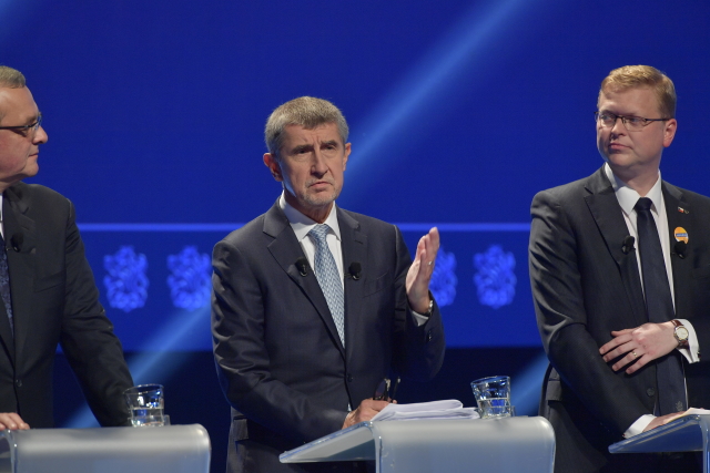 Miroslav Kalousek, Andrej Babiš, Pavel Bělobrádek.