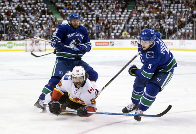 Jaromír Jágr v dresu Calgary Flames.